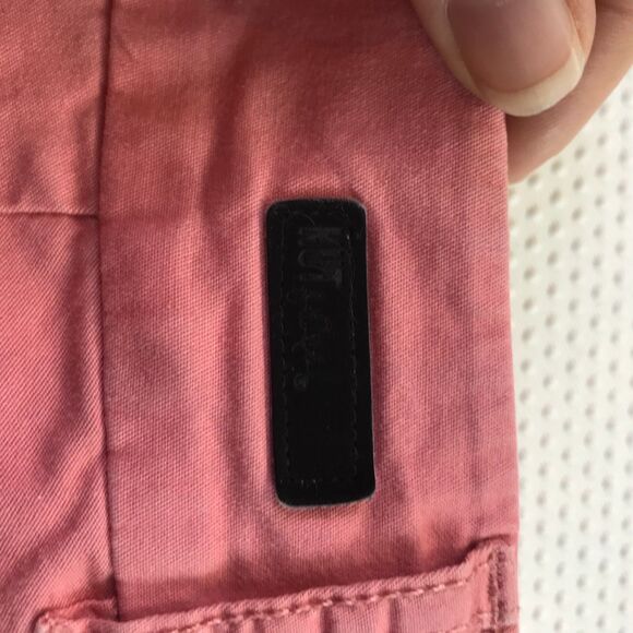 Kut From The Cloth Melon Pink Chino Trousers Pants Women's Size 0 - KC330MA3SF - Picture 4 of 10